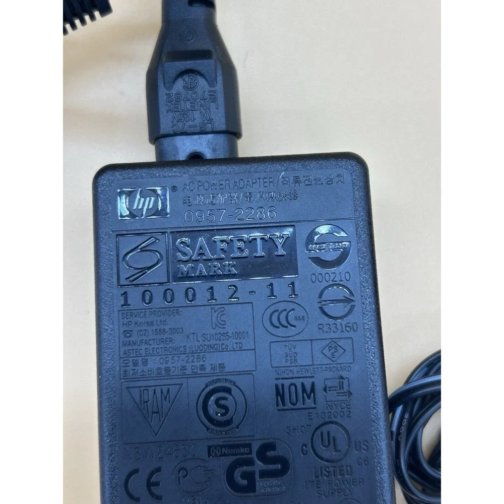 Genuine HP 0957-2286 AC Power Adapter 32V 625mA OfficeJet Printer Cord‎